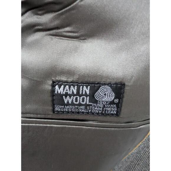 Barrister Black White Wool Tweed Blazer Sport Coat Heritage Classic Preppy - Picture 6 of 6